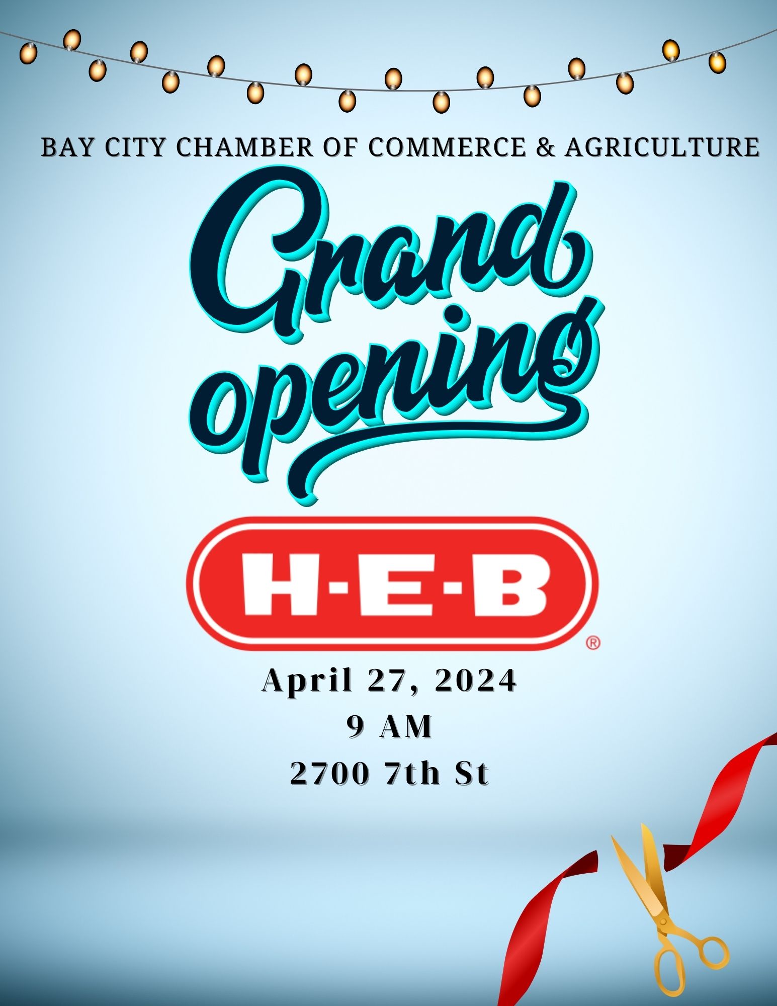 Grand Opening for HEB Grocery - City of Bay City